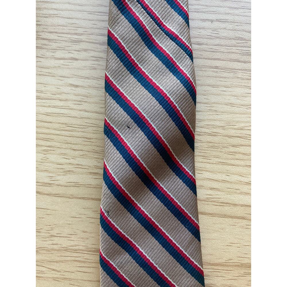 Vintage Jonothan Lake Brown Stripped Silk Tie - Picture 6 of 9